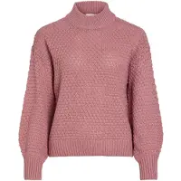 Vila Viliomy Stehkragen Strickpullover