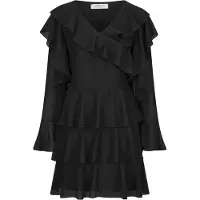 Nicowa Abendkleid "Kleid NIWELA", Damen, Gr. 42, N-Gr, schwarz, Casual, regular fit, Kleider Abendkleid, aus feinem Chiffon