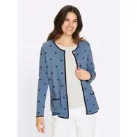 Sieh an! Strickjacke in himmelblau-marine | Gr.: 54