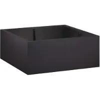 Syfax Stützmauer 4 stk. 100 x 100 x 30 cm Stahl Schwarz