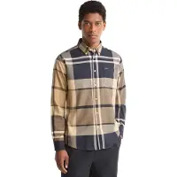 Barbour für Herren. MSH4980 Dunoon Tartan Tailored Hemd beige (L), Lässig, Mehrfarbig, Baumwolle, Langarm