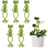 OEM Dailygoods - Pflanzenclips, 5 Stück - Frosch-Pflanzenclips - Kletterpflanzen-Clip - Topfpflanzen-Dekoration - Unterstützung für Weinreben - Weiches Silikonmaterial - Pflanzenstütze