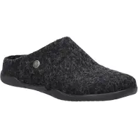 Josef seibel Damen Hausschuh Filz-Pantoffel Knopf flexibel 84813 Cassandra 13, Größe:39 EU, Farbe:Grau