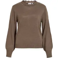 Vila Vinoa Stehkragen Strickpullover