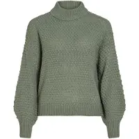 Vila Viliomy Stehkragen Strickpullover