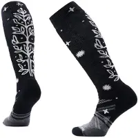 Smartwool - Women's Ski Full Cushion Ice Blossom OTC Socks - Skisocken Gr 42-45 schwarz