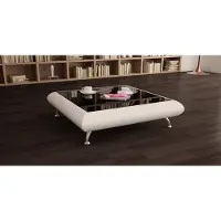 AEA Leder Couchtisch Tisch Couchtische Glas Tische Designer Beistelltisch Wohnzimmer