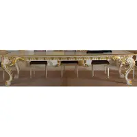AEA Esstisch Esszimmer Wohnzimmer Holz Tisch Design Möbel Massivholz Tische Italien