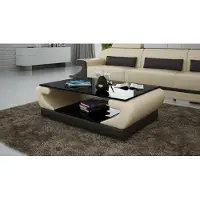 AEA Tische Couchtisch Leder Glastisch Design Tisch Sofa Beistell Couch Farbe wählbar