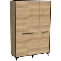 AEA Garderobenschrank Kleiderschrank mit Kleiderstange Stoff Mehrzweckschrank