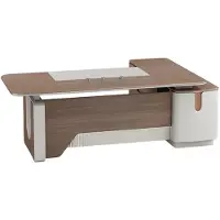 AEA Büro modern Holz Arbeitszimmer futuristisch Office Eckschreibtisch