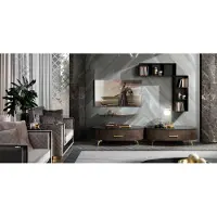 Xl Moebel Gmbh Wohnzimmer Regal Garnitur 4tlg. Design Wohnwand Schrank RTV Side Low Board