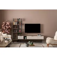 Xl Moebel Gmbh Wohnwand Wohnzimmer Möbel TV Ständer Bücherregal 240cm Holz Wohnwände