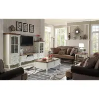 Xl Moebel Gmbh Landhaus Stol Wohnwand Wohnzimmer Vitrine Sideboard rtv Holz Schrank Möbel 3tlg.