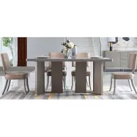 AEA Designer Möbel Holz Tisch Sitz Ess Zimmer 6x Stühle 7tlg. Set Garnitur