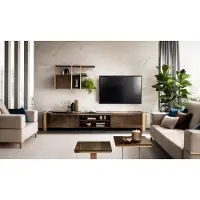 AEA Regale Wohnwand rtv tv Sideboard Vitrinen Schrank Wohnzimmer Regal arredoclassic