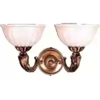 AEA Wandleuchte Wandlampe Wandleuchten Beige Lüster Wand Lampen Gold Glas