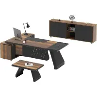 Xl Moebel Gmbh Arbeitstisch Tisch Sideboard Büro Einrichtung Schreibtisch 3tlg. Set Möbel