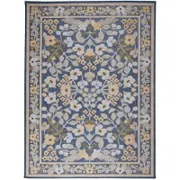 FRAAI In | & Outdoorteppich | Bloom Oriental Blau | 200x290cm | Blau | Rechteckig