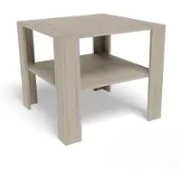 Inny Couchtisch Sonoma Eiche, Laminatplatte 18 mm, 68x68 cm, Moderner Tisch für Wohnzimmer, Wohnzimmer oder Büro
