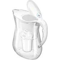 AQUAPHOR Lyon, Pitcher-Wasserfilter, 3,8 l, Transparent, Weiß
