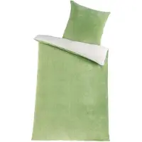 Markenlos Bettwäsche Set Koraalfleece - 135 x 200 cm mit Kissenbezug 80 x 80 cm