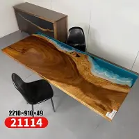 Xl Moebel Gmbh Epoxidharz Esstisch River Table Echtes Holz Massiv Tische 221x91 Flusstisch
