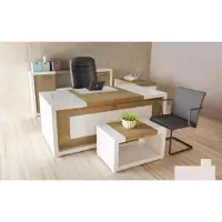 AEA Eckschreibtisch Bürotisch Schreibtisch Couchtisch Aktenschrank Büromöbel 3tlg.
