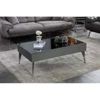 AEA Couchtisch Wohnzimmer Holz Luxus Möbel Moderne Farbe Grau