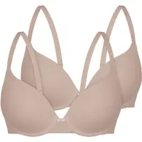 Sassa Bügelloser BH "2er Pack Schalen-BH DAILY LOVE", Damen, Gr. 90, Cup B, 2 Stk., beige (nude), BHs Bügelloser BH