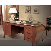 Xl Moebel Gmbh Bürotisch klassisches Design Schreibtisch braunem Holz Tisch Möbel