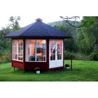 AEA Pavillon USA Veranda Haus Wintergarten Gartenpavillon Kolonial Stil 10,0 m²