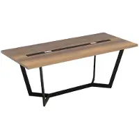 AEA Schreibtisch Bürotisch Holz Holzmöbel Braun Rechteckig Arbeitszimmer