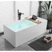 AEA Standbadewanne Badezimmer Acryl Badewanne Wanne Weiß Zeitgenössisch