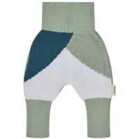 Sterntaler Stoffhose "Strickhose colorblocking", Jungen, Gr. 80, EURO, grün (pudergrün), Hosen Stoffhose