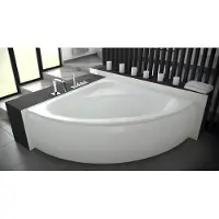 AEA Design Badewanne Eck Acryl Badewannen Wannen Moderne Eckbadewanne Weiß Wanne