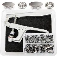 OEM Snelle accessoires, metallische drukknoppen, 50 Einheiten, 11 mm, Sicherheitsverschlüsse für Babykleidung und Kinderbekleidung, Werkzeuge.