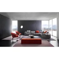 AEA Design Ecksofa Polster Couch Sofa Eck Garnitur Leder Couchen Wohnlandschaft