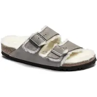 Birkenstock 1017403 Herren-Pantoletten in Grau – schmale Weite