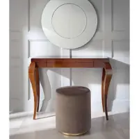 AEA Konsolen Tisch Hocker Schminktisch Sideboard Holz Braun Möbel Tische 2tlg. Set