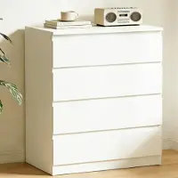 Sonstiges Kommode mit 4 Schubladen Weiß Holz 70x40x95 cm