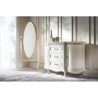 Xl Moebel Gmbh Klassischer Schminkzimmer mit Standspiegel und Kommode - Verona