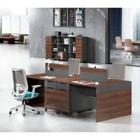 AEA Brauner Arbeitstisch Büromöbel Designer Holz Möbel Edle Tische