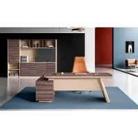 AEA Bürotisch Arbeitstisch Ecke Schreibtisch Büromöbel Tisch Holz Beige