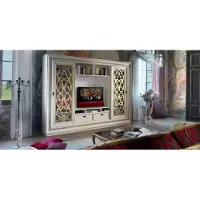 AEA TV Schrankwand Massivholz Modern Fernsehschrank Wohnwand Echtholz