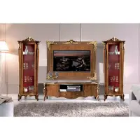 Xl Moebel Gmbh Wohnwand Set 4lg. Wohnzimmer rtv Vitrine Regal Luxus Klassische