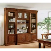AEA Fernseh Schrank Anbauwand Wohnwand tv Schrankwand Massivholz klassisch