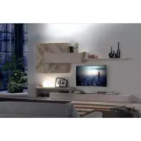 Xl Moebel Gmbh Wohnwand TV-Ständer Wandregale Wohnzimmer Luxus Lowboard Grau