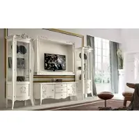 Xl Moebel Gmbh Klassische Stil Weiß Wohnwand Lowboard 2x Vitrine TV-Rahmen Gruppe