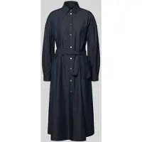 Armani Exchange für Damen. XW001794AF21337MB001 Chemisier Kleid navy (XXL), Lässig, Baumwolle, Langarm, Marine